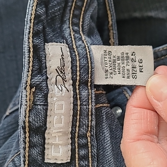 Chico's Platinum Straight Leg Jeans size 2.5 (14) - Picture 9 of 10